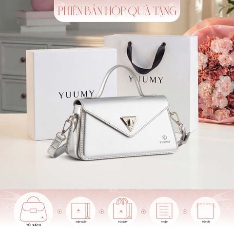 Hộp quà tặng túi đeo chéo nữ Yuumy YN243 Màu Bạc