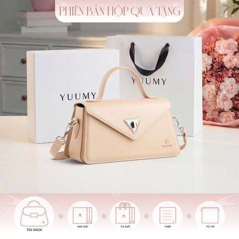 Hộp quà tặng túi đeo chéo nữ Yuumy YN243 Màu Kem
