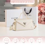  Hộp quà tặng túi đeo chéo nữ Yuumy YN243 Màu Trắng ngọc trai 