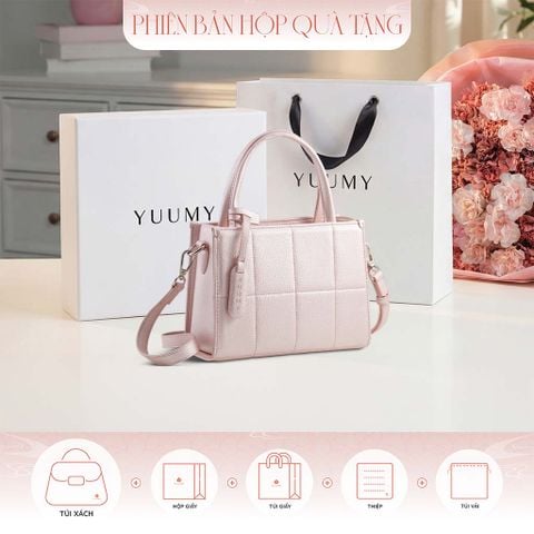 Hộp quà tặng túi đeo chéo nữ Yuumy YN250 Màu Hồng ngọc trai