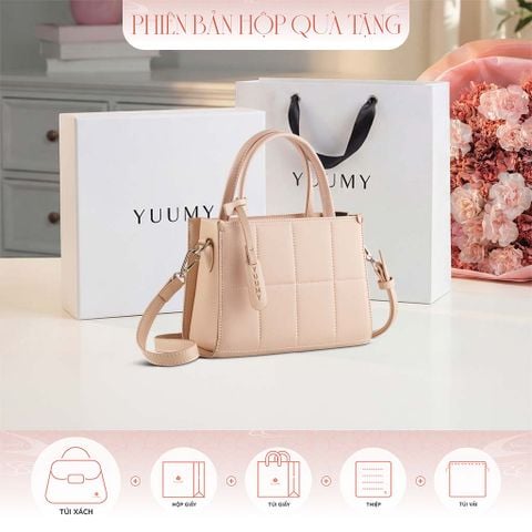 Hộp quà tặng túi đeo chéo nữ Yuumy YN250 Màu Kem