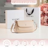  Hộp quà tặng túi đeo chéo nữ Yuumy YN252 Màu Kem 