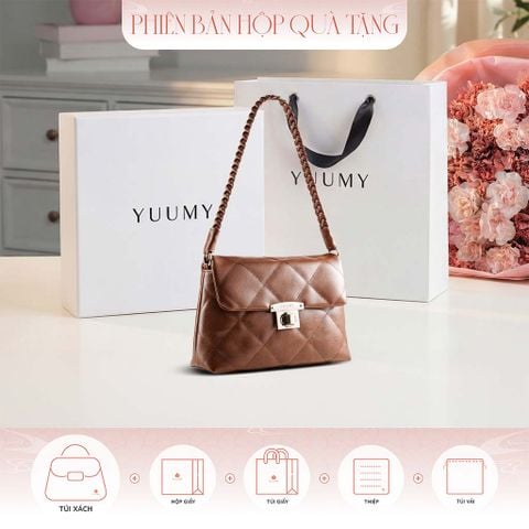 Hộp quà tặng túi đeo vai nữ Yuumy YN255 Màu Nâu Bryta