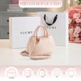  Hộp quà tặng túi đeo chéo nữ Yuumy YN257 Màu Hồng Dâu 
