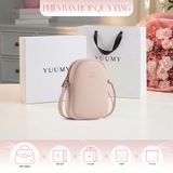  Hộp quà tặng túi đeo chéo nữ Yuumy YN259 Màu Hồng Dâu 