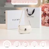  Hộp quà tặng túi đeo chéo nữ Yuumy YN278 Màu Trắng ngọc trai 