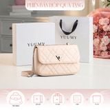  Hộp quà tặng túi đeo chéo nữ Yuumy YN279 Màu Hồng Dâu 