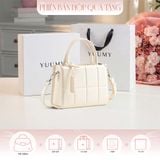  Hộp quà tặng túi đeo chéo nữ Yuumy YN286 Màu Trắng Ngọc trai 