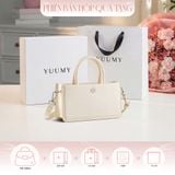  Hộp quà tặng túi đeo chéo nữ Yuumy YN288 Màu Trắng ngọc trai 