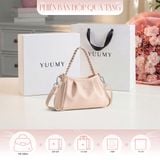  Hộp quà tặng túi đeo chéo nữ Yuumy YN289 Màu Hồng Dâu 