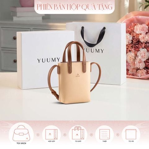 Hộp quà tặng túi đeo chéo nữ Yuumy YN305 Màu Kem