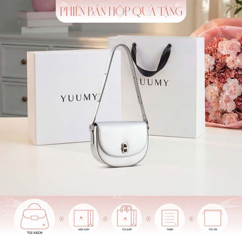 Hộp quà tặng túi đeo chéo nữ Yuumy YN306 Màu Bạc