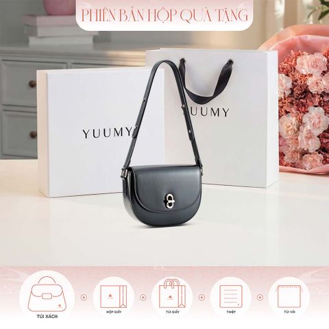 Hộp quà tặng túi đeo chéo nữ Yuumy YN306 Màu Đen