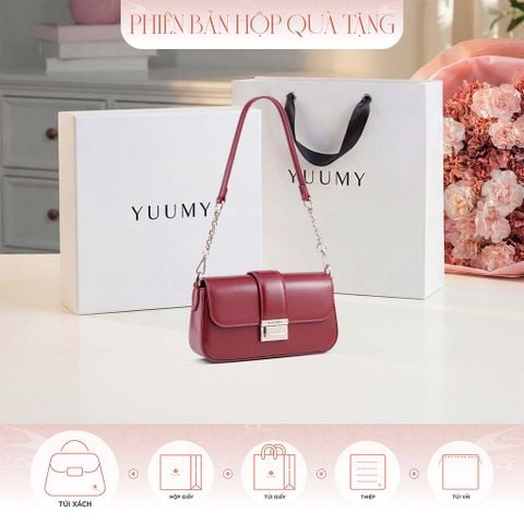 Hộp quà tặng túi đeo chéo nữ Yuumy YN316 Màu Đỏ