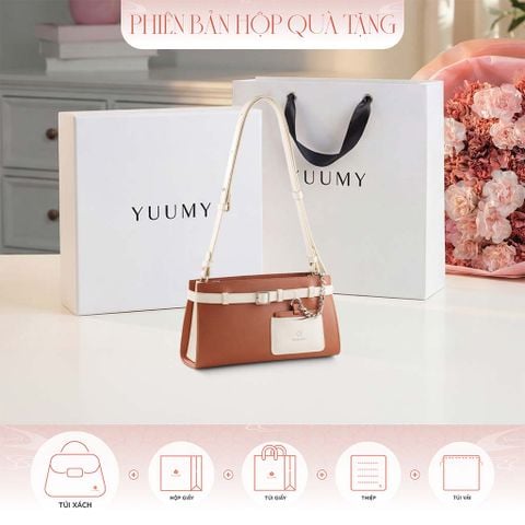 Hộp quà tặng túi đeo vai nữ Yuumy YN321 Màu Trắng