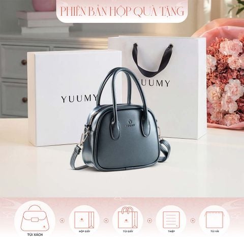 Hộp quà tặng túi đeo chéo nữ Yuumy YN325 Màu Đen ngọc trai