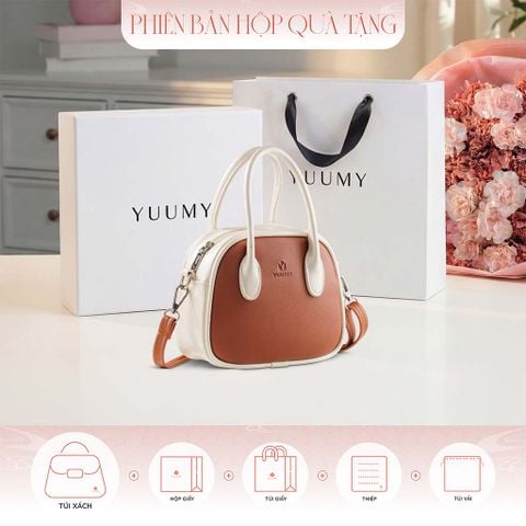 Hộp quà tặng túi đeo chéo nữ Yuumy YN325 Màu Trắng