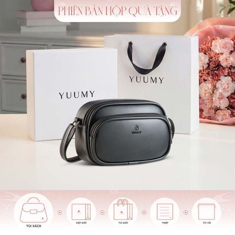 Hộp quà tặng túi đeo chéo nữ Yuumy YN330 Màu Đen
