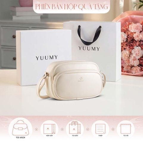 Hộp quà tặng túi đeo chéo nữ Yuumy YN330 Màu Trắng