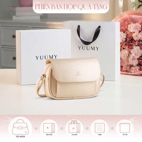 Hộp quà tặng túi đeo chéo nữ Yuumy YN332 Màu Kem