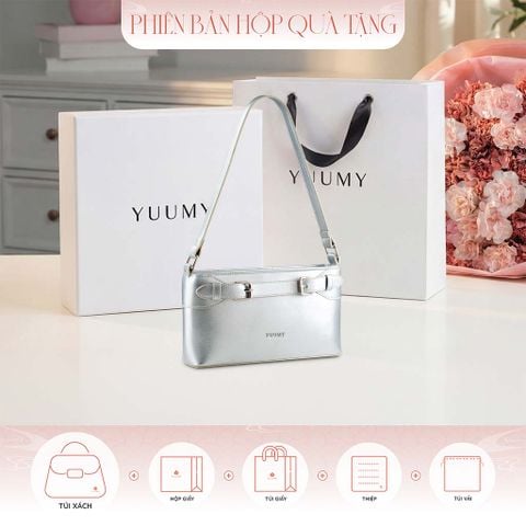 Hộp quà tặng túi đeo vai nữ Yuumy YN333 Màu Bạc