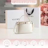 Hộp quà tặng túi đeo chéo nữ Yuumy YN336 Màu Trắng ngọc trai 
