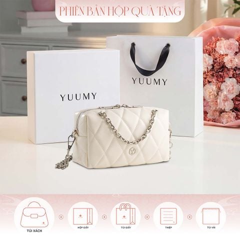 Hộp quà tặng túi đeo chéo nữ Yuumy YN339 Màu Trắng
