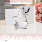  Hộp quà tặng túi đeo chéo nữ Yuumy YN346 Màu Bạc 