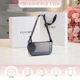  Hộp quà tặng túi đeo chéo nữ Yuumy YN346 Màu Đen Ngọc trai 