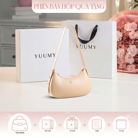 Hộp quà tặng túi đeo vai nữ Yuumy YN358 Màu Kem