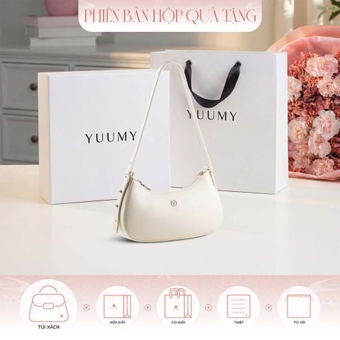 Hộp quà tặng túi đeo vai nữ Yuumy YN358 Màu Trắng