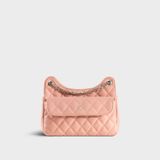  Túi Yuumy (Thời trang nữ da chần bông phối dây xích size 24 - Túi đeo chéo da Seasand YN241HP) màu hồng phấn 