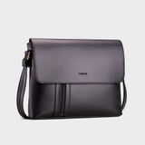  Túi Trita (Thời trang nam phối ngăn - Túi đeo chéo da RTN5D) màu đen 