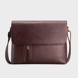  Túi Trita (Thời trang nam phối ngăn - Túi đeo chéo da RTN5N) màu nâu 