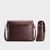  Túi Trita (Thời trang nam phối ngăn - Túi đeo chéo da RTN5N) màu nâu 