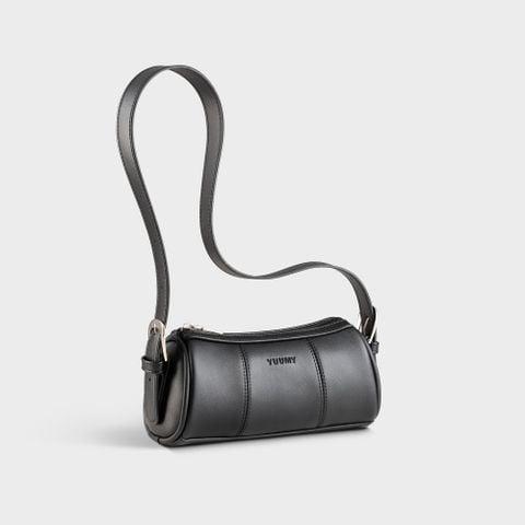 Túi Yuumy (Thời trang nữ dáng trụ năng động - Túi đeo vai da Seasand YN308D) màu đen