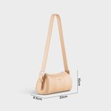  Túi Yuumy (Thời trang nữ dáng trụ năng động - Túi đeo vai da Seasand YN308K) màu kem 