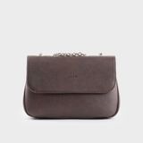  Túi Trita (Thời trang nữ kèm dây phối xích size 24 - Túi đeo chéo da RHN212N) màu nâu 