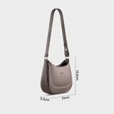  Túi Trita (Thời trang nữ phối họa tiết viền chỉ size 21 - Túi đeo vai da RHN256N) màu nâu 