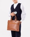  Cặp công sở Trita (Thời trang nam đa năng - Cặp da TCA12B) màu bò 