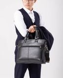  Cặp công sở Trita (Thời trang nam đa năng - Cặp da TCA12D) màu đen 