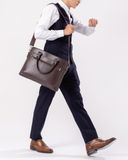  Cặp công sở Trita (Thời trang nam đa năng - Cặp da TCA12N) màu nâu 