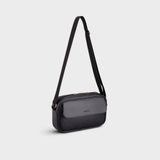  Túi Trita (Thời trang nam đa năng phối ngăn - Túi đeo chéo da RTN11D) màu đen 