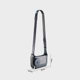  Túi Yuumy (Thời trang nữ size 22 phối ví mini - Túi đeo chéo da Glossy YN346DT) màu đen ngọc trai 