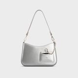  Túi Yuumy (Thời trang nữ kèm phụ kiện xinh xắn size 24 - Túi đeo chéo da Glossy YN295BC) màu bạc 