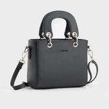  Túi Trita (Thời trang nữ quai bản to cỡ nhỏ - Túi xách da RTX24D) màu đen 