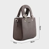  Túi Trita (Thời trang nữ quai bản to cỡ nhỏ - Túi xách da RTX24N) màu nâu 