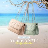  Hộp quà tặng túi đeo chéo nữ Yuumy YN212 Màu Kem 