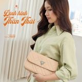  Hộp quà tặng túi đeo chéo nữ Yuumy YN279 Màu Hồng Dâu 