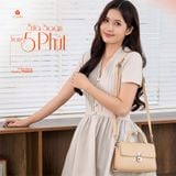  Hộp quà tặng túi đeo chéo nữ Yuumy YN302 Màu Kem 